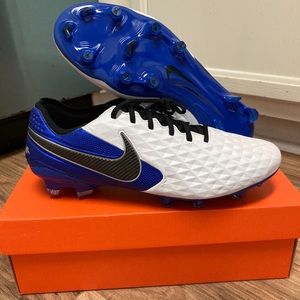Nike Tiempo Legend 8 Elite ACC FG Blue Cleats 10.5